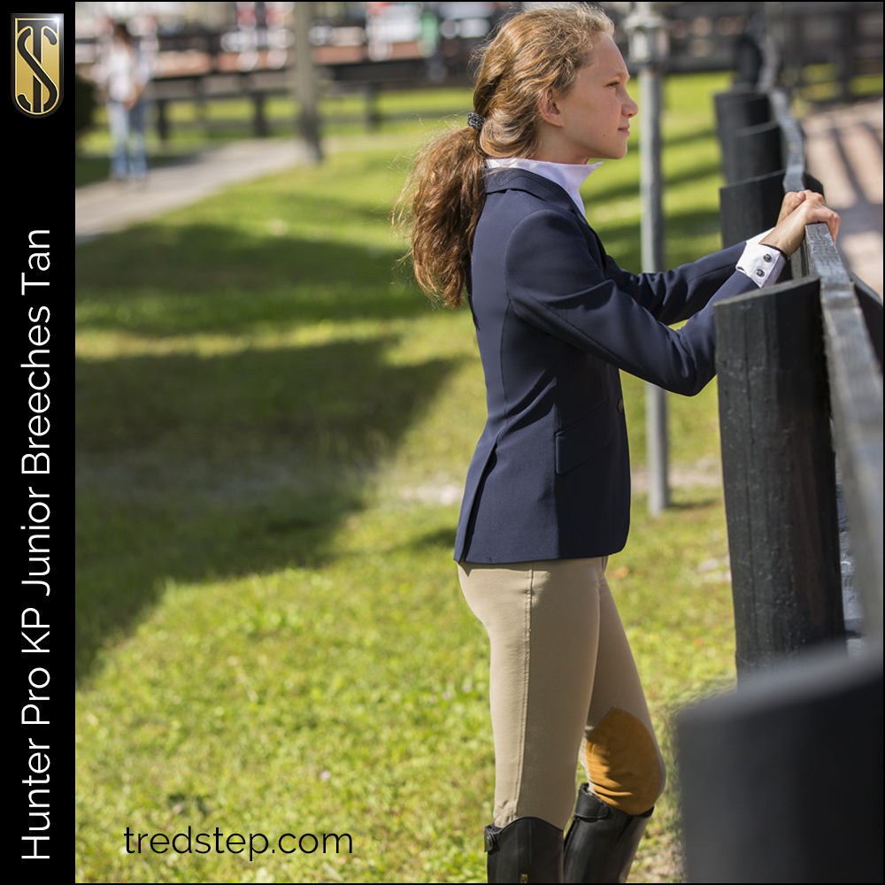 Hunter Pro Junior KP Breeches Tan (Limited sizes available)