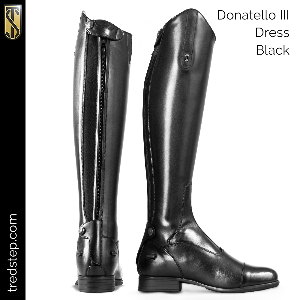 Donatello III Dress Tall Boot Black 