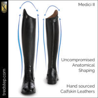 Medici II Dress Boot Black - Tredstep USA & Canada