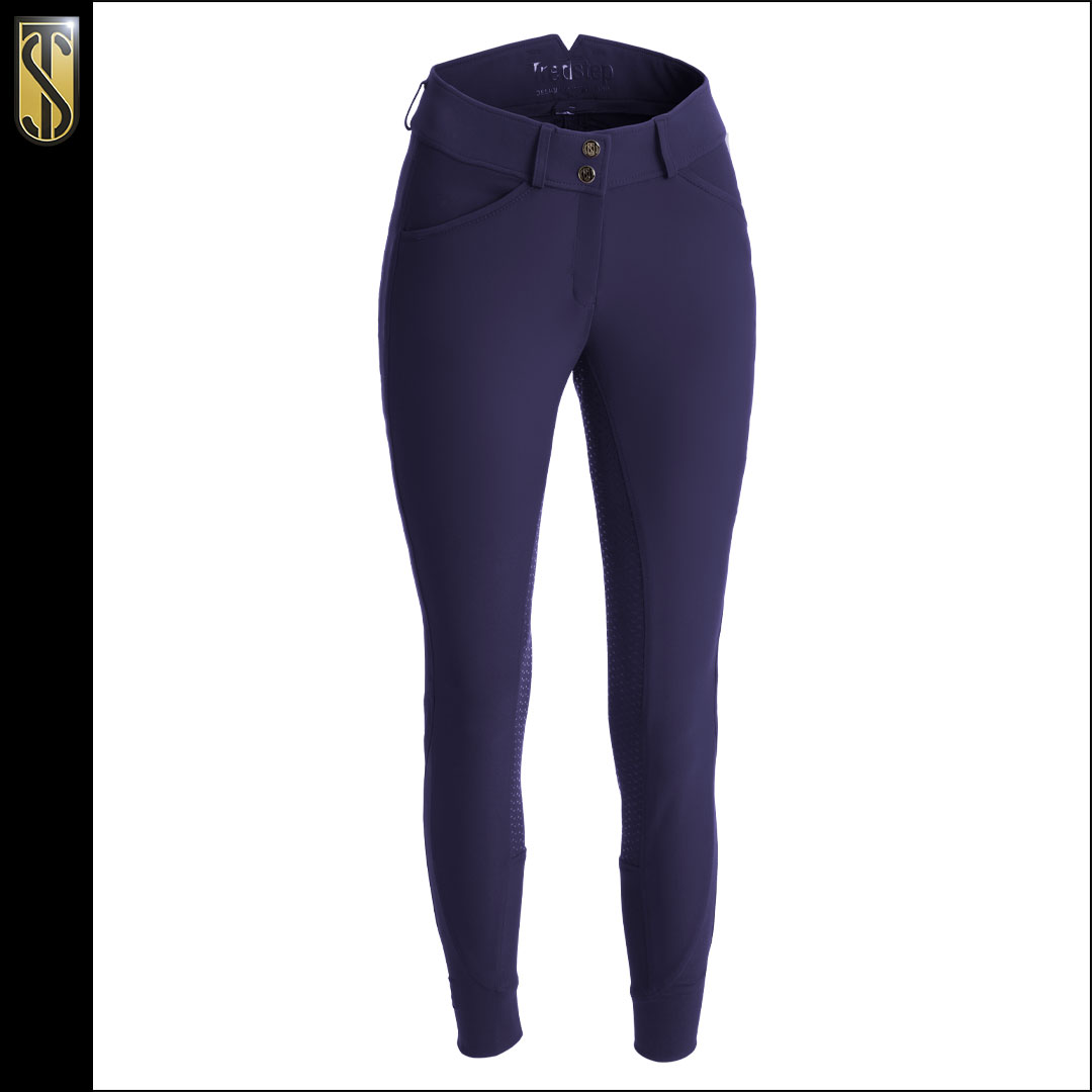 Perfection 2.0 - Navy with Royal Blue Piping Knee Patch Breeches
