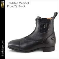 Medici II Front Zip Paddock Boots Black - Tredstep USA & Canada